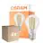 Monipakkaus 4x Osram Parathom Classic LED E27 Päärynä Filament Kirkas 6.5W 806lm - 822-827 Dim To Warm | Himmennettävä - Korvaa 60W