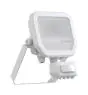 Ledvance LED Valonheitin Aluminium Valkoinen 8W 1100lm 100D - 830 Lämmin Valkoinen | IP65 - Liike- Ja Valotunnistin - Symmetrinen