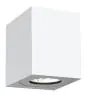Nordlux Canto Kubi 2 Seinävalaisin Aluminium Valkoinen Up & Down - 10.6W 500lm - 830 Lämmin Valkoinen | IP44