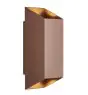 Nordlux Nico Seinävalaisin Aluminium Ruosteinen Up & Down | IP54 - Sopii 2x GU10