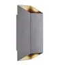 Nordlux Nico Seinävalaisin Aluminium Antrasiitti Up & Down | IP54 - Sopii 2x GU10