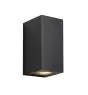 Nordlux Canto Maxi Kubi 2 Seinävalaisin Aluminium ja Lasi Musta Up & Down | IP44 - Sopii 2x GU10