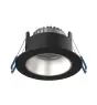 Noxion LED Kohdevalaisin Ares Syvä ring Musta 6W 540lm 927-940 3CCT -   Inner Rengas Hopea | Odetnij 68mm
