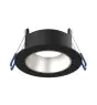 Noxion LED Kohdevalaisin Ares Syvä ring Musta -   Inner Rengas Hopea | Odetnij 68mm - incl. GU10 Fitting