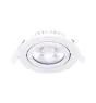 Noxion LED Kallistettava Slim Kohdevalaisin Valkoinen Pyöreä 6W 520lm 60D - 927 Erittäin Lämmin Valkoinen | 85mm - IP54 - Himmennettävä - Paras Värintoisto