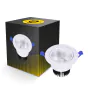 Bright Choice LED Alasvalo Pyöreä Kallistettava 15W 1200lm 60D - 930 Lämmin Valkoinen | 135mm - Odetnij 110mm - UGR <19