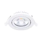 Noxion LED Kallistettava Slim Spot Valkoinen 6W 550lm - 930 Lämmin Valkoinen | Odetnij 75mm - IP54 - Paras Värintoisto 
