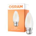 Osram LED B22D Kynttilä Filament Matta 4W 470lm - 827 Erittäin Lämmin Valkoinen | Korvaa 40W