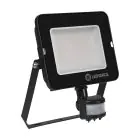 Ledvance LED Valonheitin Kompakti Musta 50W 5000lm 100D - 840 Kylmä Valkoinen | IP65 - Symmetrinen - Liike- ja valotunnistin