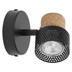 Ledvance LED Decor Kohdevalaisin Cork Teräs Musta 3W 230lm - 827 Erittäin Lämmin Valkoinen | Himmennettävä