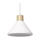 Ledvance Decor Kipsi/Teräs/Puu Riippuvalaisin Valkoinen | Sopii E27