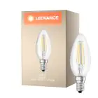 Ledvance Classic LED E14 Kynttilä Filament Kirkas 4.2W 470lm - 927 Erittäin Lämmin Valkoinen | Paras Värintoisto - Himmennettävä - Korvaa 40W