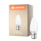 Ledvance Classic LED B22 Kynttilä Matta 3.4W 470lm - 827 Erittäin Lämmin Valkoinen | Korvaa 40W