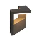 Ansell LED Seinävalaisin Arco Grafiitti 11W 468lm - 830 Lämmin Valkoinen | IP54