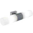 Nordlux Tangens Seinävalaisin Lasi ja Metalli- Kromi | IP44 - Sopii 2x E14