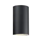 Nordlux Rold Seinävalaisin Metalli- Musta Up & Down 10.5W 350lm - 830 Lämmin Valkoinen