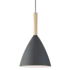 DFTP by Nordlux Pure 20 Riippuvalaisin Metalli- ja Puu Harmaa | Sopii E27