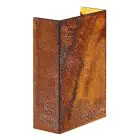 Nordlux Fold 10 Corten-teräs Seinävalaisin Ruosteinen Up & Down 7.5W 225lm - 830 Lämmin Valkoinen