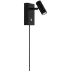 Nordlux Seinävalaisin Omari 3.2W 827 320lm 41D Musta - metalli- | Erittäin Lämmin Valkoinen