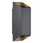 Nordlux Nico Seinävalaisin Aluminium Musta Up & Down | IP54 - Sopii 2x GU10