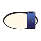 Nordlux Oja Smart 42 Kattovalo Metalli- Musta 20W 2300lm - 827-865 Säädettävä Valkoinen | 424mm - Wifi ja Sininentooth Himmennettävä