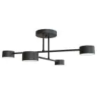 Emibig Kattovalo Halo Teräs Musta | Sopii 4x GX53 - Max 8W