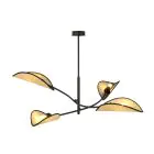 Emibig Kattovalo Lotus Teräs Musta | Sopii 4x E14 - Max 10W