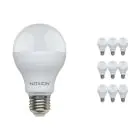 Monipakkaus 10x Noxion Lucent Classic LED E27 Päärynä Matta 13W 1521lm - 830 Lämmin Valkoinen | Korvaa 100W