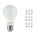 Monipakkaus 10x Noxion Lucent Classic LED E27 Päärynä Matta 8.5W 806lm - 827 Erittäin Lämmin Valkoinen | Himmennettävä - Korvaa 60W