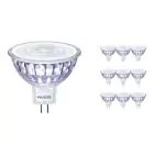 Monipakkaus 10x Philips Corepro LED Kohdevalaisin GU5.3 MR16 7W 621lm 36D - 830 Lämmin Valkoinen | Korvaa 50W