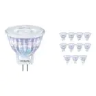 Monipakkaus 12x Philips Corepro LED Kohdevalaisin GU4 MR11 2.3W 184lm 36D - 827 Erittäin Lämmin Valkoinen | Korvaa 20W