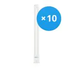 Monipakkaus 10x Ledvance Dulux-L LED 18W - 830 Lämmin Valkoinen | 4-Nastaa - Korvaa 36W