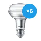 Monipakkaus 6x Philips Corepro LED Kohdevalaisin E27 R80 4W 345lm 36D - 827 Erittäin Lämmin Valkoinen | Korvaa 60W