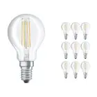 Monipakkaus 10x Ledvance Classic LED E14 Päärynä Filament Kirkas 4.2W 470lm - 927 Erittäin Lämmin Valkoinen | Paras Värintoisto - Himmennettävä - Korvaa 40W