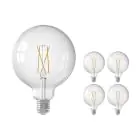 Monipakkaus 5x Calex Smart Tuya Wifi E27 Globe Filament 7.5W 1055lm - 818-830 Säädettävä Valkoinen | Himmennettävä - Korvaa 75W 