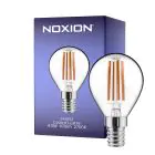 Noxion Lucent Lustre LED E14 Pallo Filament Kirkas 4.5W 470lm - 827 Erittäin Lämmin Valkoinen | Himmennettävä - Korvaa 40W