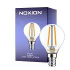 Noxion Lucent LED E14 Pallo Filament Kirkas 2.5W 250lm - 827 Erittäin Lämmin Valkoinen | Korvaa 25W