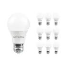 Monipakkaus 10x Noxion Lucent Classic LED E27 Päärynä Matta 4.9W 480lm - 827 Erittäin Lämmin Valkoinen | Korvaa 40W