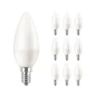 Monipakkaus 10x Philips Corepro LED Kynttilä E14 Matta 7W 806lm – 827 Erittäin Lämmin Valkoinen – Korvaa 60W