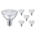 Monipakkaus 6x Philips Master Value LED Lamppu Heijastin E27 PAR30 9.5W 740lm 25D - 927 Erittäin Lämmin Valkoinen | Paras Värintoisto - Himmennettävä - Korvaa 75W