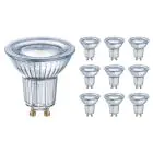 Monipakkaus 10x Ledvance Performance LED Kohdevalaisin Heijastin GU10 PAR16 4.3W 350lm 120D - 827 Erittäin Lämmin Valkoinen | Korvaa 32W