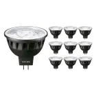 Monipakkaus 10x Philips Master LED Kohdevalaisin GU5.3 MR16 7.5W 500lm 36D - 930 Lämmin Valkoinen | Paras Värintoisto - Himmennettävä - Korvaa 50W
