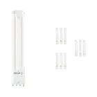 Monipakkaus 10x Ledvance Dulux-L LED 8W - 830 Lämmin Valkoinen | 4-Nastaa - Korvaa 18W