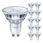 Monipakkaus 10x Philips Corepro LED Kohdevalaisin GU10 PAR16 4.9W 485lm 36D - 840 Kylmä Valkoinen | Korvaa 65W