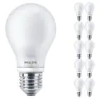 Monipakkaus 10x Philips Corepro LED Lamppu E27 Päärynä Matta 7W 806lm - 827 Erittäin Lämmin Valkoinen | Korvaa 60W