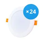 Monipakkaus 24x Bright Choice LED Alasvalo 18W 1620lm 120D - 840 Kylmä Valkoinen | Odetnij 175mm - Korvaa 2x18W