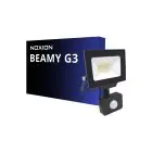Noxion LED Valonheitin Beamy G3.1 Musta 20W 2200lm 100D - 840 Kylmä Valkoinen | IP44 - Liike- ja Valotunnistin - Symmetrinen 