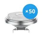 Monipakkaus 50x Noxion Kohdevalaisin LED Kohdevalaisin G53 AR111 7.2W 450lm 40D - 918-927 Dim To Warm | Paras Värintoisto - Himmennettävä - Korvaa 50W