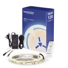 Noxion  LED-Nauhat Naga 5 Metri Täydellinen setti - Smart Wifi - 24V - 120LEDs/m - 9.6W/m - 940 Kylmä Valkoinen | 8mm - IP20 - Paras Värintoisto - SMD2835