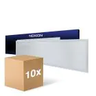 Monipakkaus 10x Noxion LED Paneeli Ecowhite V4.0 28W 3360lm - 830-840-865 CCT | 120x30cm - UGR 